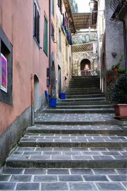 Scalinata nel centro storico di Gallicano in Garfagnana